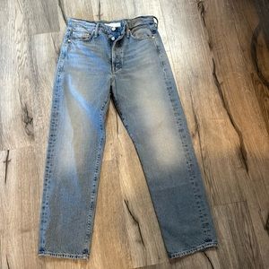 Mother Superior The Huffy Flood Button Fly Jeans Size 28